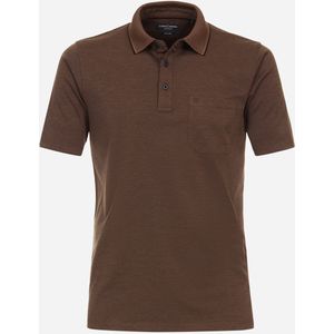 CASA MODA comfort fit heren polo, beige -  Maat: XXL