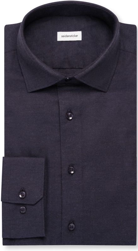 Seidensticker - 845319 - Herenoverhemd - Blauw - Regular Fit - Lange Mouwen