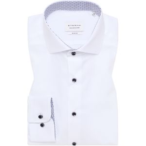 ETERNA slim fit overhemd, popeline, wit (contrast)