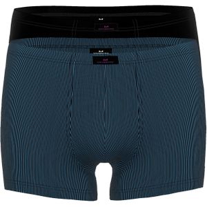 Gotzburg heren boxer normale lengte (2-pack), middenblauw mini dessin