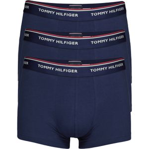 Tommy Hilfiger trunks (3-pack), heren boxers normale lengte, blauw -  Maat: L