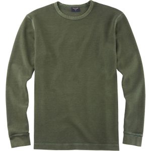 OLYMP Casual modern fit T-shirt, grijsgroen -  Maat: XXL