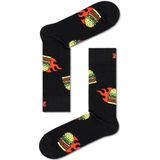 Happy Socks Flaming Burger Sock, unisex sokken - Unisex - Maat: 41-46