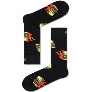 Happy Socks Flaming Burger Sock, unisex sokken - Unisex - Maat: 41-46