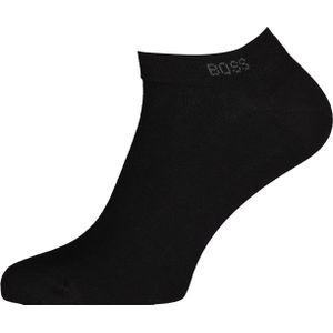 BOSS enkelsokken (2-pack), heren sneaker sokken katoen, zwart -  Maat: 43-46