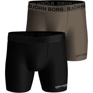 Bjorn Borg Performance boxers, microfiber heren boxers lange pijpen (2-pack), multicolor -  Maat: XXL