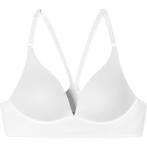 SCHIESSER Invisible Soft dames Lounge BH, voorgevormd met beugel, wit -  Maat: 70B