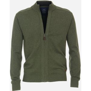 Redmond heren vest katoen, opstaande kraag, groen (middeldik) -  Maat: 4XL