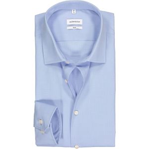 Seidensticker slim fit overhemd, mouwlengte7, lichtblauw (contrast) 42