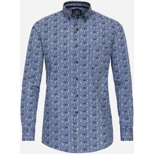 3 voor 99 | Redmond comfort fit overhemd, popeline, blauw dessin