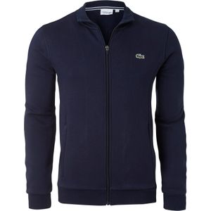 Lacoste heren sweatvest, met rits, marine blauw