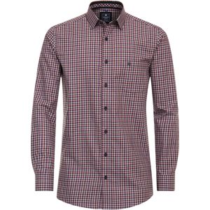 Redmond - Multicolor Geruit Overhemd - Katoen - Lange Mouwen - Kent Kraag