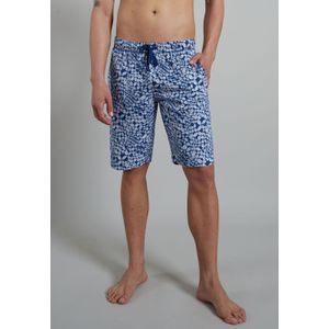 Ceceba heren pyjama- of loungebroek, middenblauw dessin
