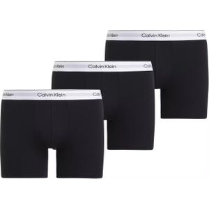 Calvin Klein Icon Cotton Stretch Boxer briefs (3-pack), heren boxers extra lang, zwart