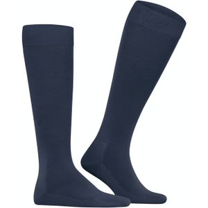 FALKE Tiago heren kniekousen, blauw (space blue) -  Maat: 49-50