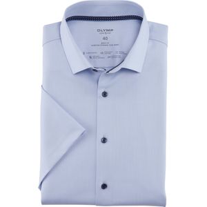 OLYMP 24/7 Level 5 body fit overhemd, korte mouw, Dynamic Flex, bleu