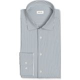 Seidensticker shaped fit overhemd, popeline, groen gestreept