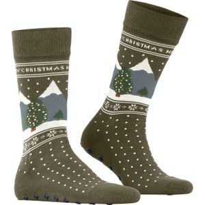 Burlington White X-Mas herensokken - groen (shire green) - Maat: 40-46