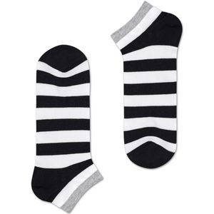 Happy Socks Mixed Strip Low Sock, unisex enkelsokken