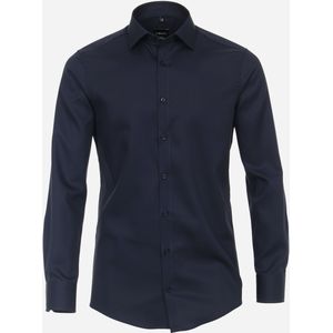 VENTI modern fit overhemd, twill, blauw 43