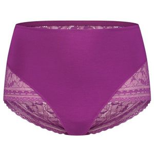 TEN CATE Secrets Lace women high waist met kant (1-pack), dames High waist hoge taille, paars