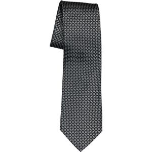 ETERNA stropdas, zwart met grijs structuur -  Maat: One size