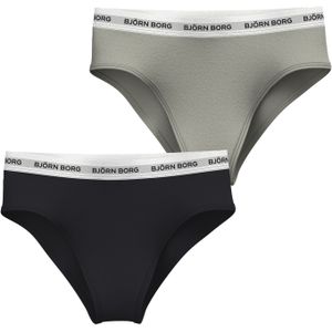 Bjorn Borg dames Core High Waist Briefs, slip hoge taille (2-pack), multicolor -  Maat: XS