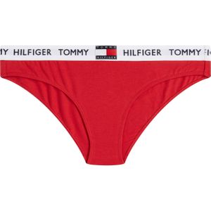 Tommy Hilfiger dames Tommy 85 bikini slip (1-pack), rood -  Maat: XL