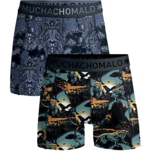 Muchachomalo boxershorts, heren boxers normale lengte (2-pack), Man Lion -  Maat: M