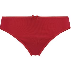 RJ Bodywear Pure Color dames string, donkerrood -  Maat: XL