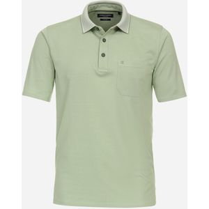 CASA MODA comfort fit heren polo, groen -  Maat: XL