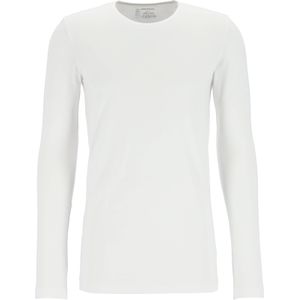 SCHIESSER 95/5 Originals T-shirt (1-pack), O-hals lange mouw, wit -  Maat: L
