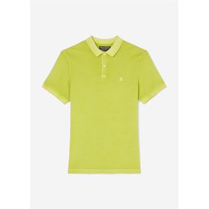 Marc O'Polo shaped fit polo, heren poloshirt, limegroen -  Maat: M