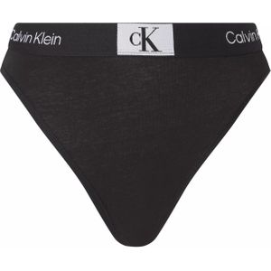 Calvin Klein dames high waist Brazilian (1-pack), Brazilian slip met hoge taille, zwart -  Maat: M