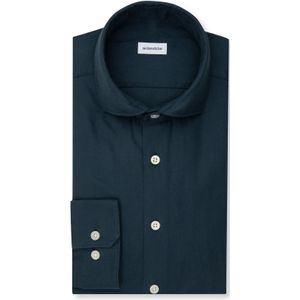 Seidensticker slim fit overhemd, popeline, blauw geruit