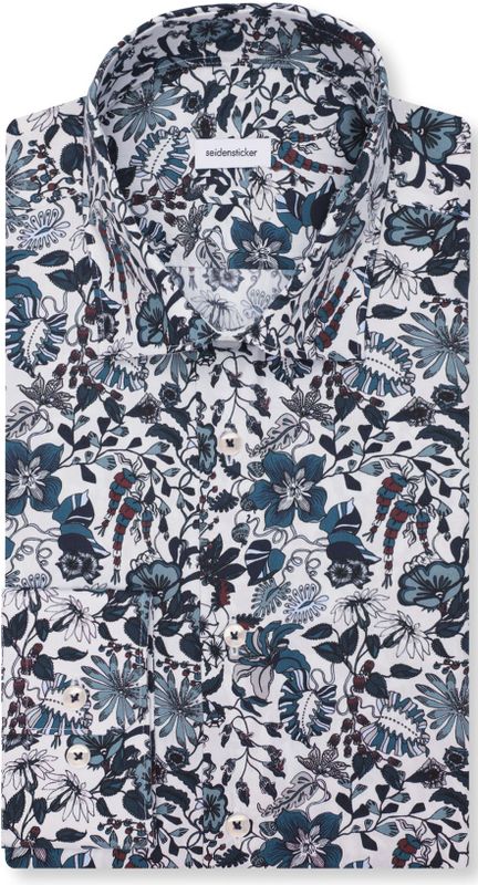 Seidensticker - Businessoverhemd - Zwarte Roos - Regular 1/1 Kentkraag - Lange Mouwen