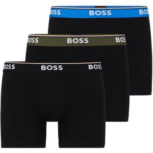 HUGO BOSS Power boxer briefs (3-pack), heren boxers normale lengte, multicolor -  Maat: S