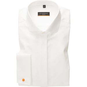 ETERNA slim fit smoking overhemd, mouwlengte 72 cm, twill, ecru