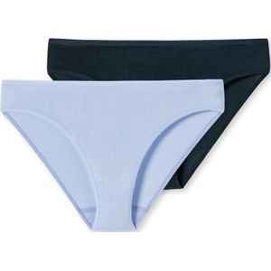 SCHIESSER Modal Essentials slip (2-pack), dames taislips zwart/lila