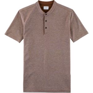 OLYMP Level Five Casual body fit polo, bruin -  Maat: XL