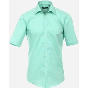 VENTI modern fit overhemd, korte mouw, popeline, groen 47