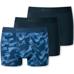 SCHIESSER 95/5 boxer (3-pack), heren short organic cotton geweven elastische tailleband gedessineerd multicolor