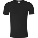 SCHIESSER Long Life Cotton T-shirt (1-pack), V-hals, zwart -  Maat: L