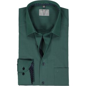 MARVELIS comfort fit overhemd, popeline, groen 44