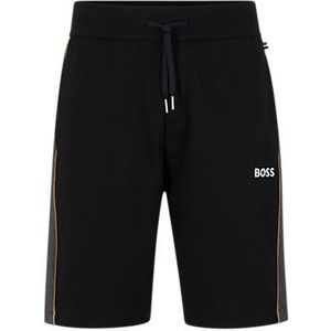 BOSS Tracksuit Short, heren pyjama- of loungebroek kort, zwart -  Maat: XXL