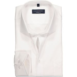 CASA MODA comfort fit overhemd, mouwlengte 7, twill, wit 40