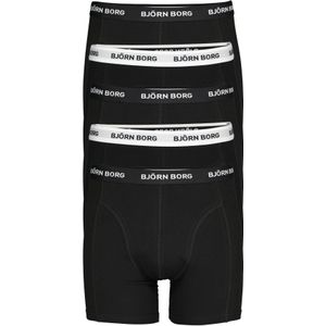 Bjorn Borg boxershorts Essential (5-pack), heren boxers normale lengte, zwart -  Maat: S