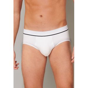 SCHIESSER Retro Rib slip (1-pack), heren midi-slip dubbelrib biologisch katoen wit