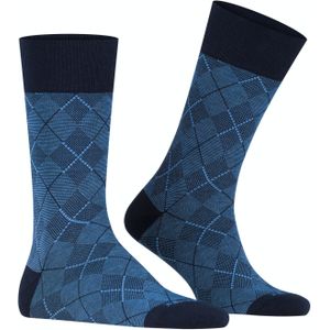 Burlington Carrington herensokken, blauw (marine)