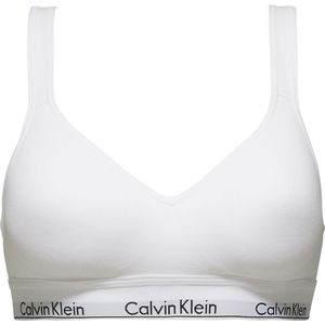 Calvin Klein dames Modern Cotton bralette top, met voorgevormde cups, wit -  Maat: S